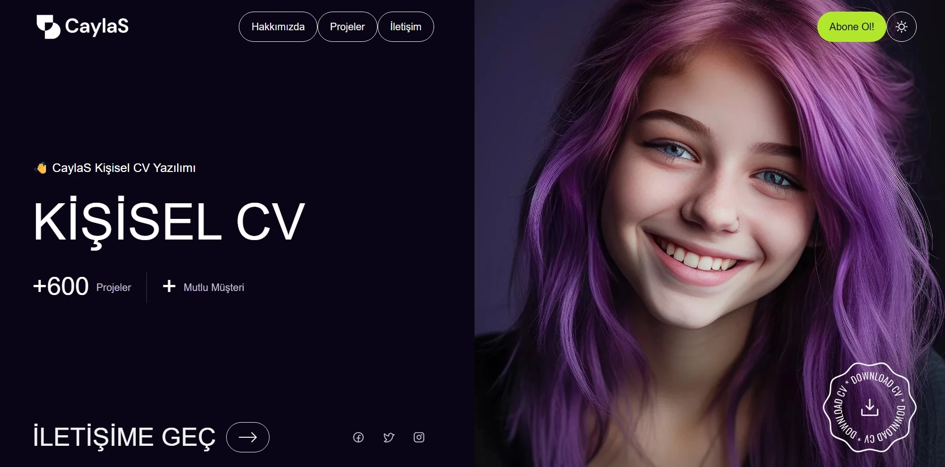 CaylaS Kişisel CV Yazılımı